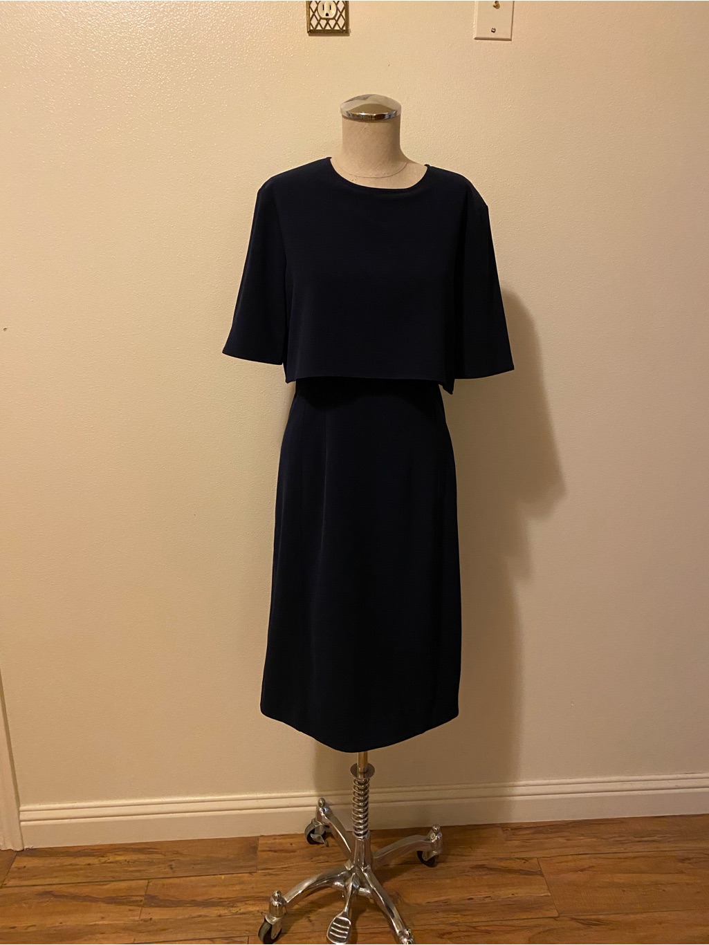 Jason Wu Navy Overlay Dress